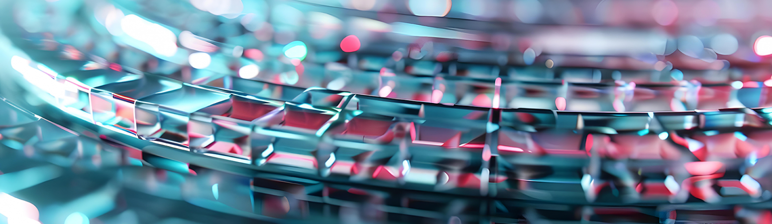 Closeup photo of ferroelectric thin film demonstrating data storage capabilities